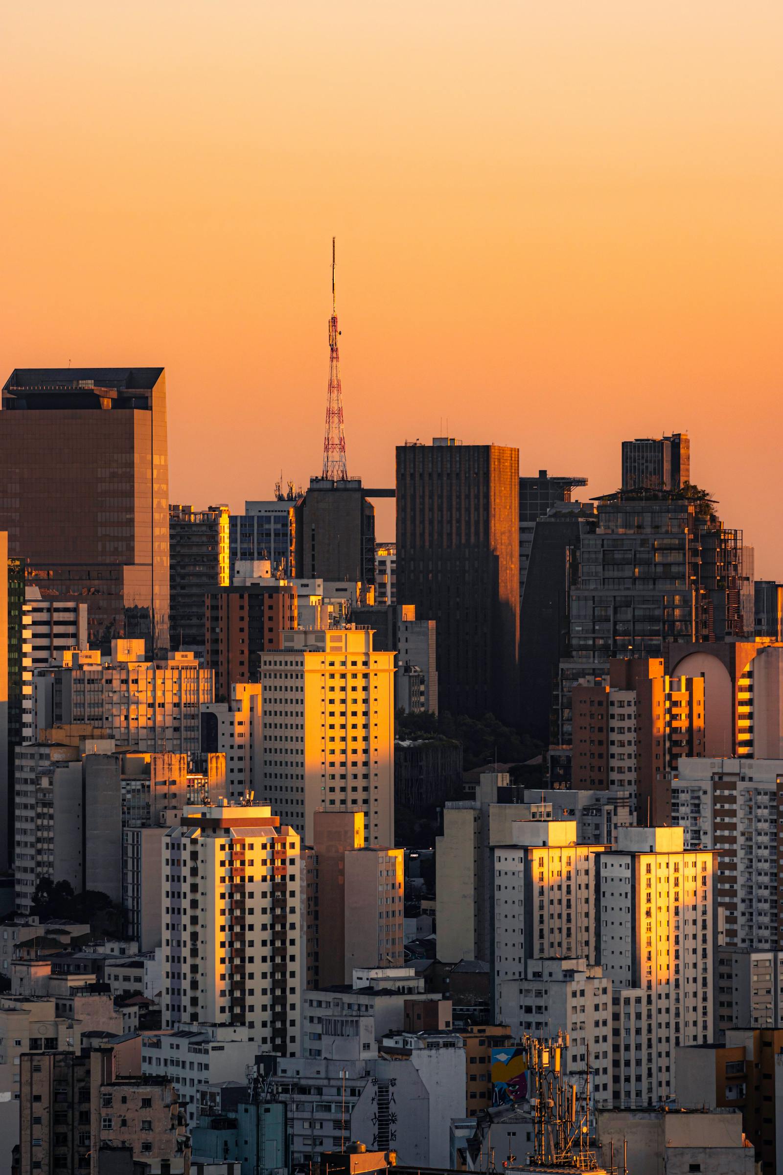 Vista da região da Avenida Paulista em São Paulo